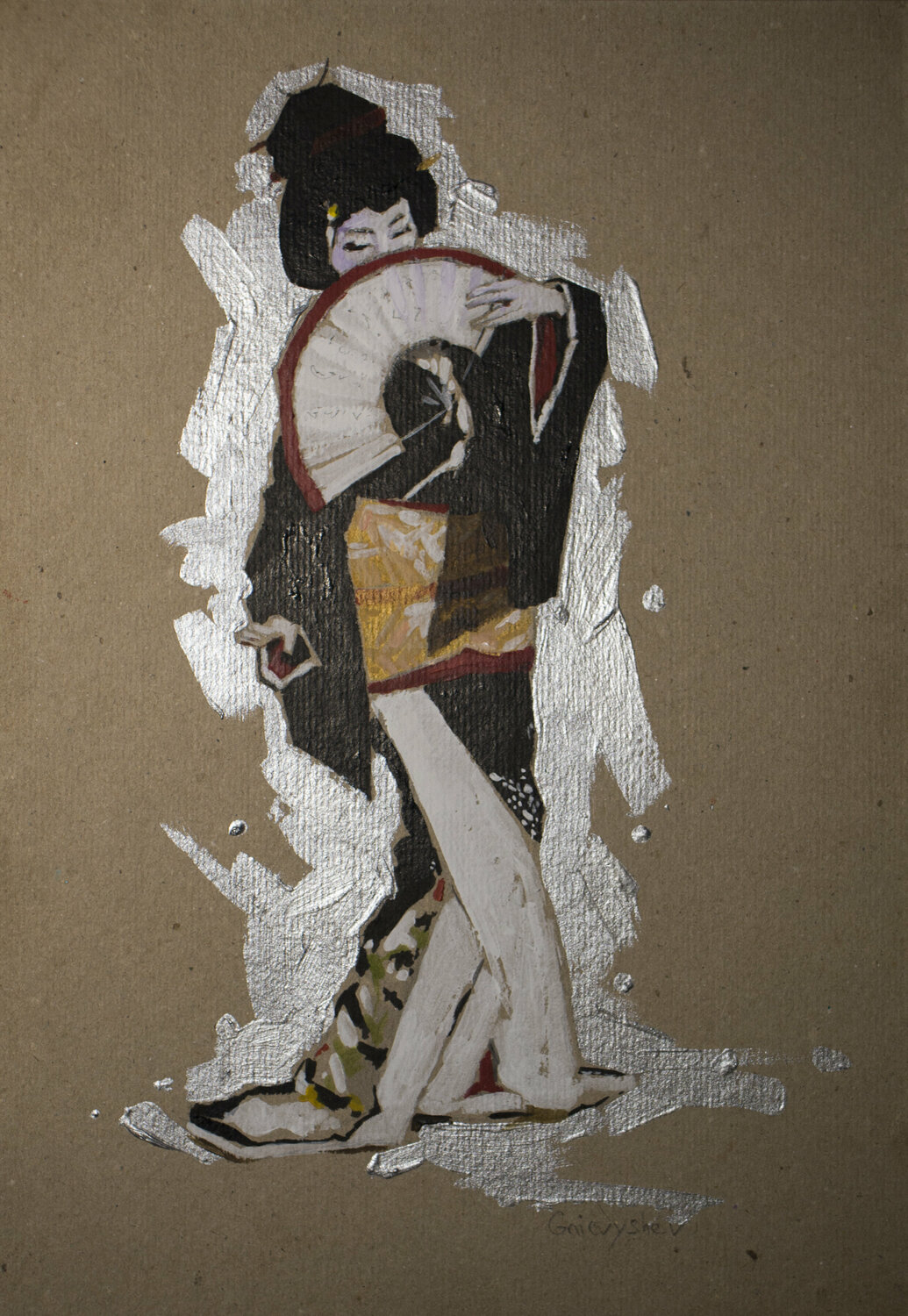 Kimono Oleksii Gnievyshev Original painting for sale