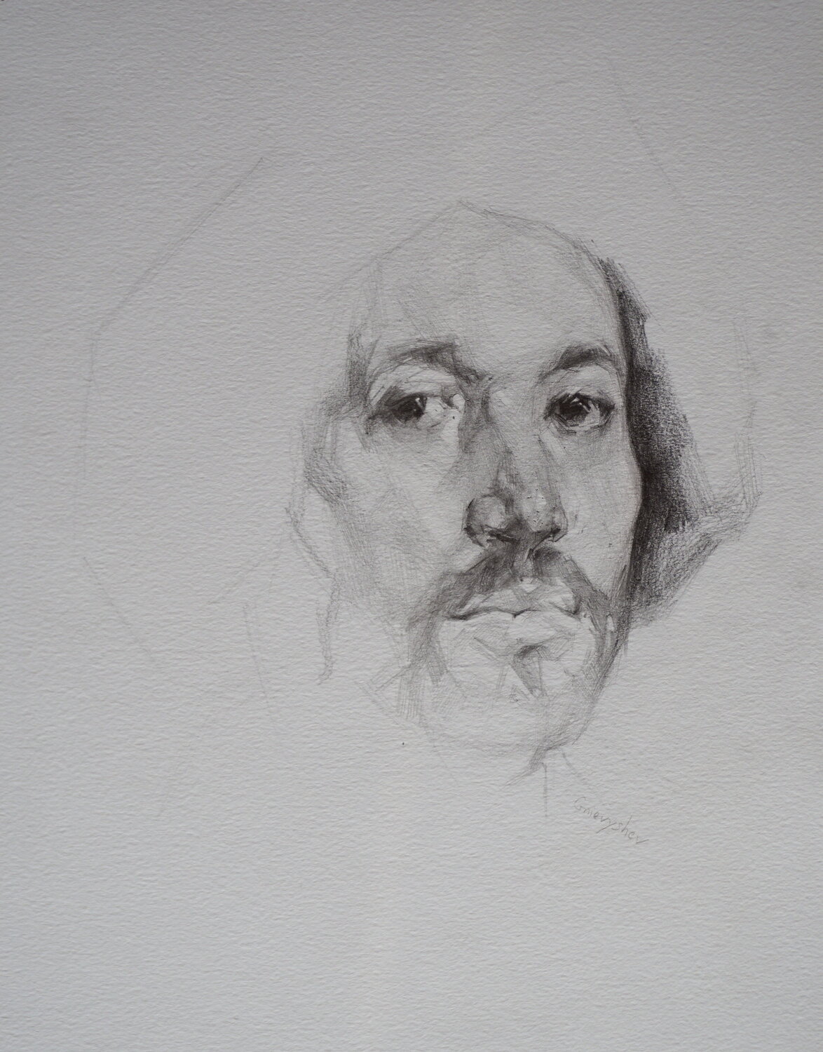 Juan de Pareja Oleksii Gnievyshev Drawing for sale