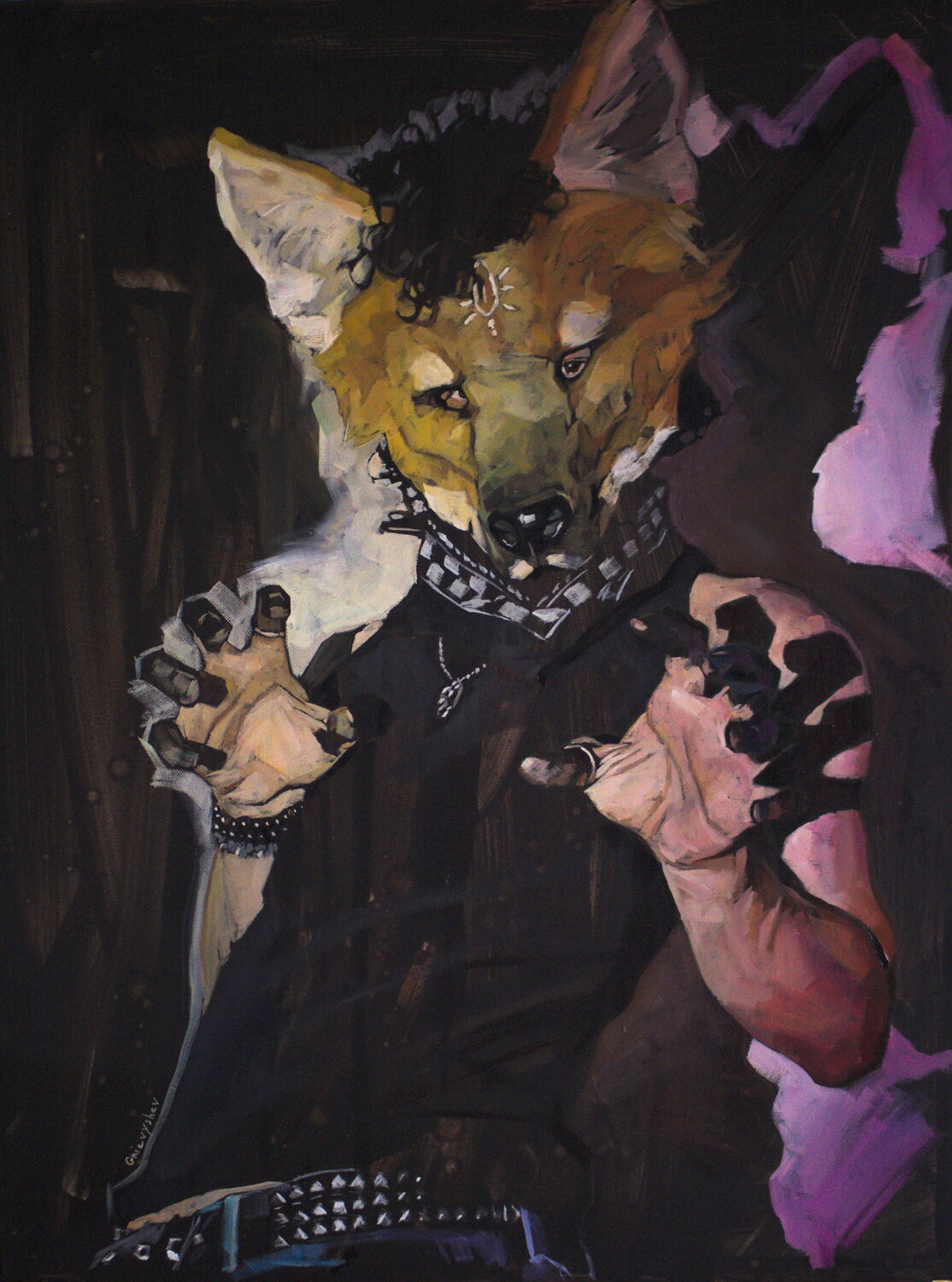 Maned Oleksii Gnievyshev Original painting for sale