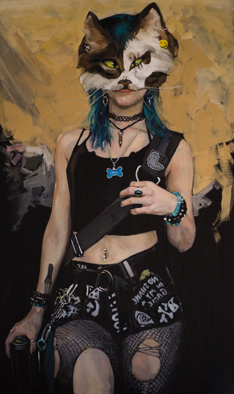 Opal Oleksii Gnievyshev Original painting for sale