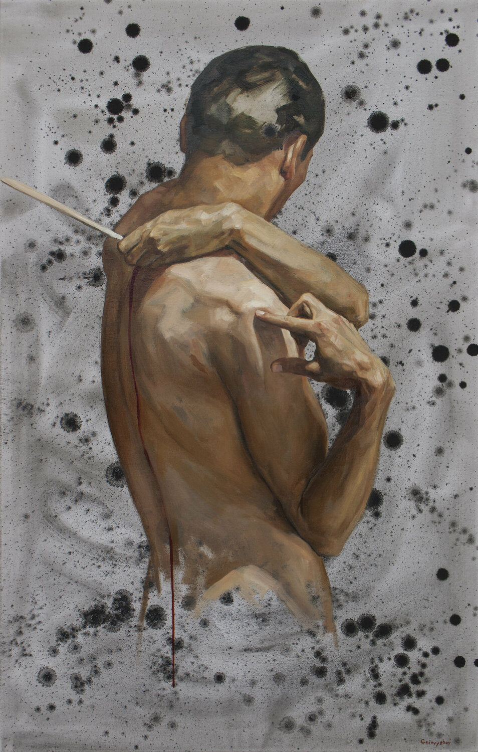 St. Sebastian Oleksii Gnievyshev Original painting for sale