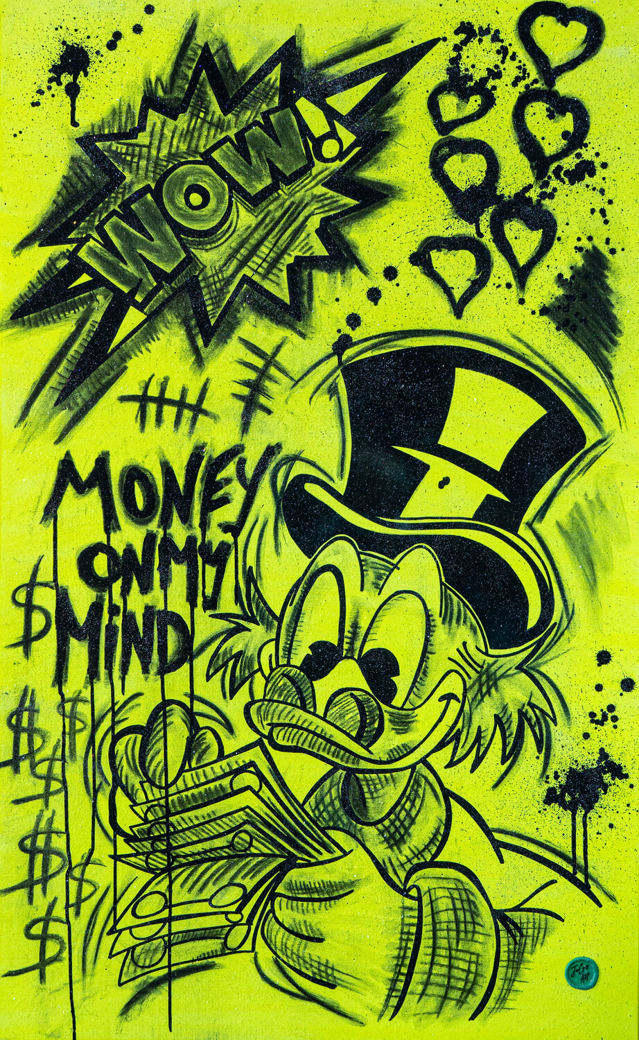 Money on my mind JoGis Art Original painting for sale