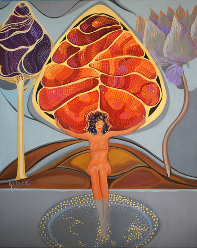 Meditation by Yüksel Hassan, Painting for Sale on Select