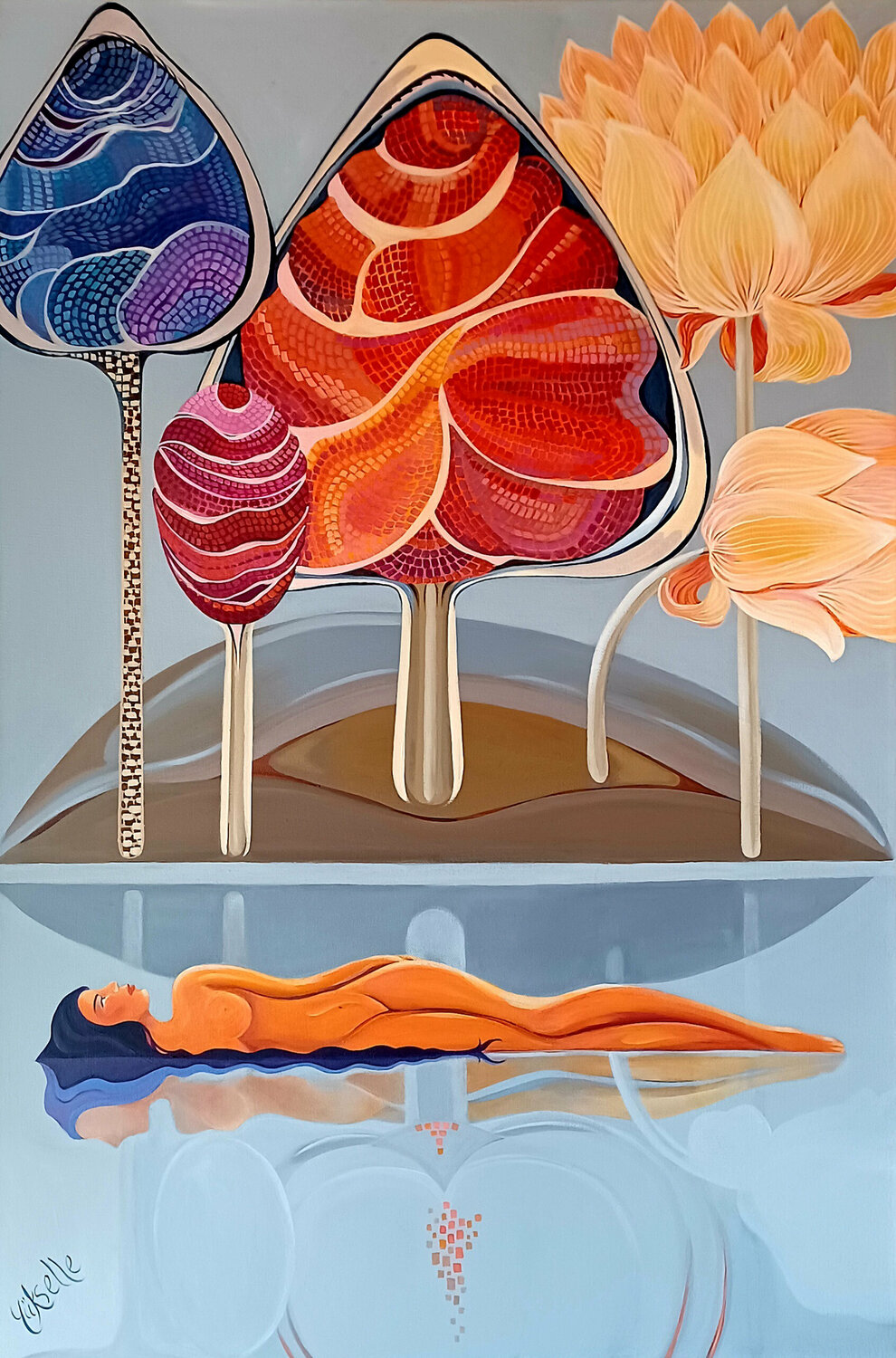 Awakening Yüksel Hassan Original painting for sale