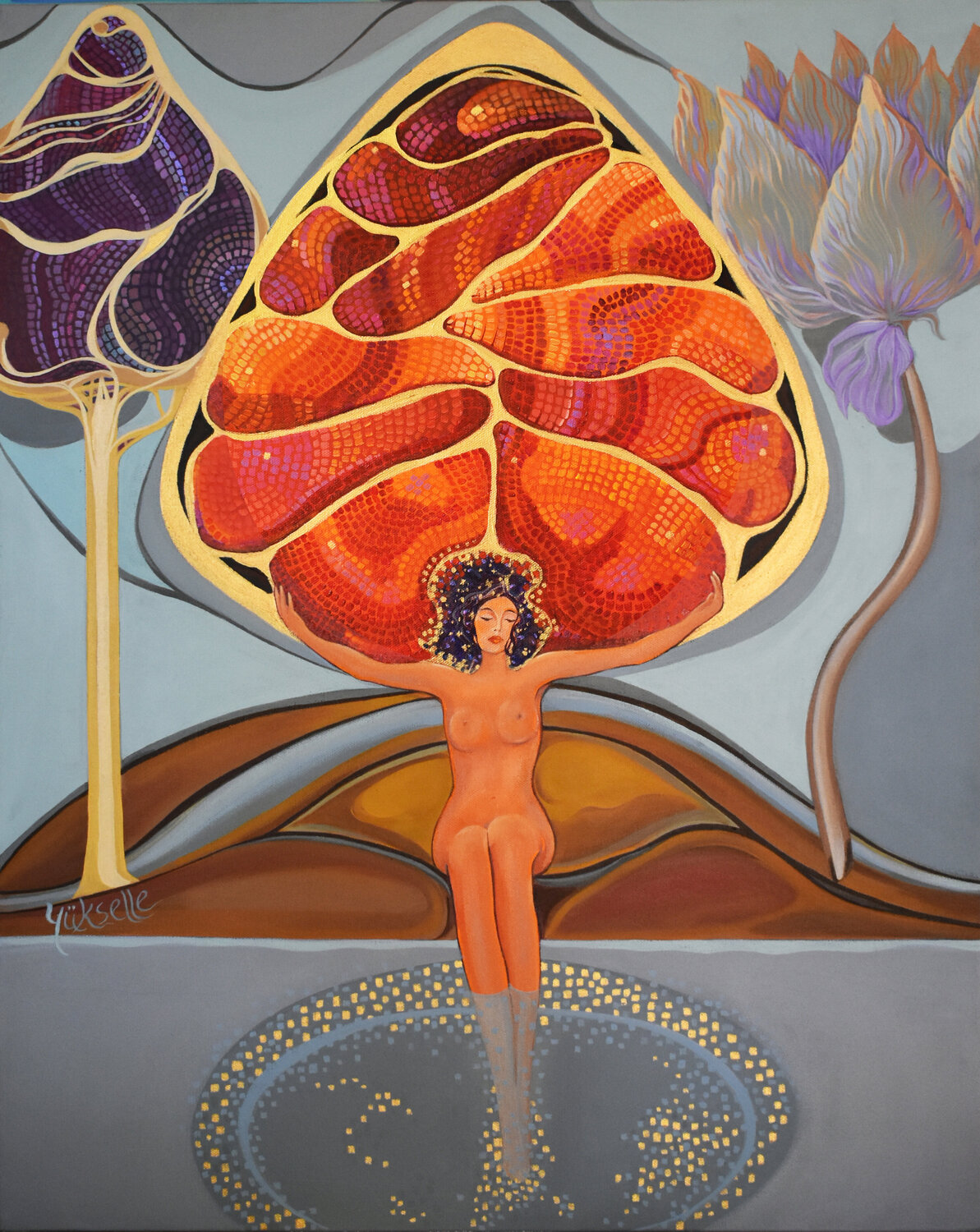 Meditation Yüksel Hassan Original painting for sale