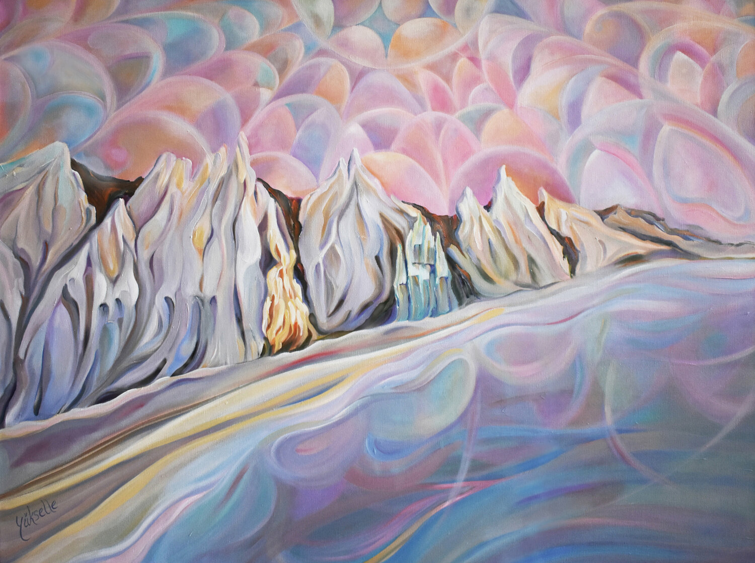Reflections On the Earth Yüksel Hassan Original painting for sale