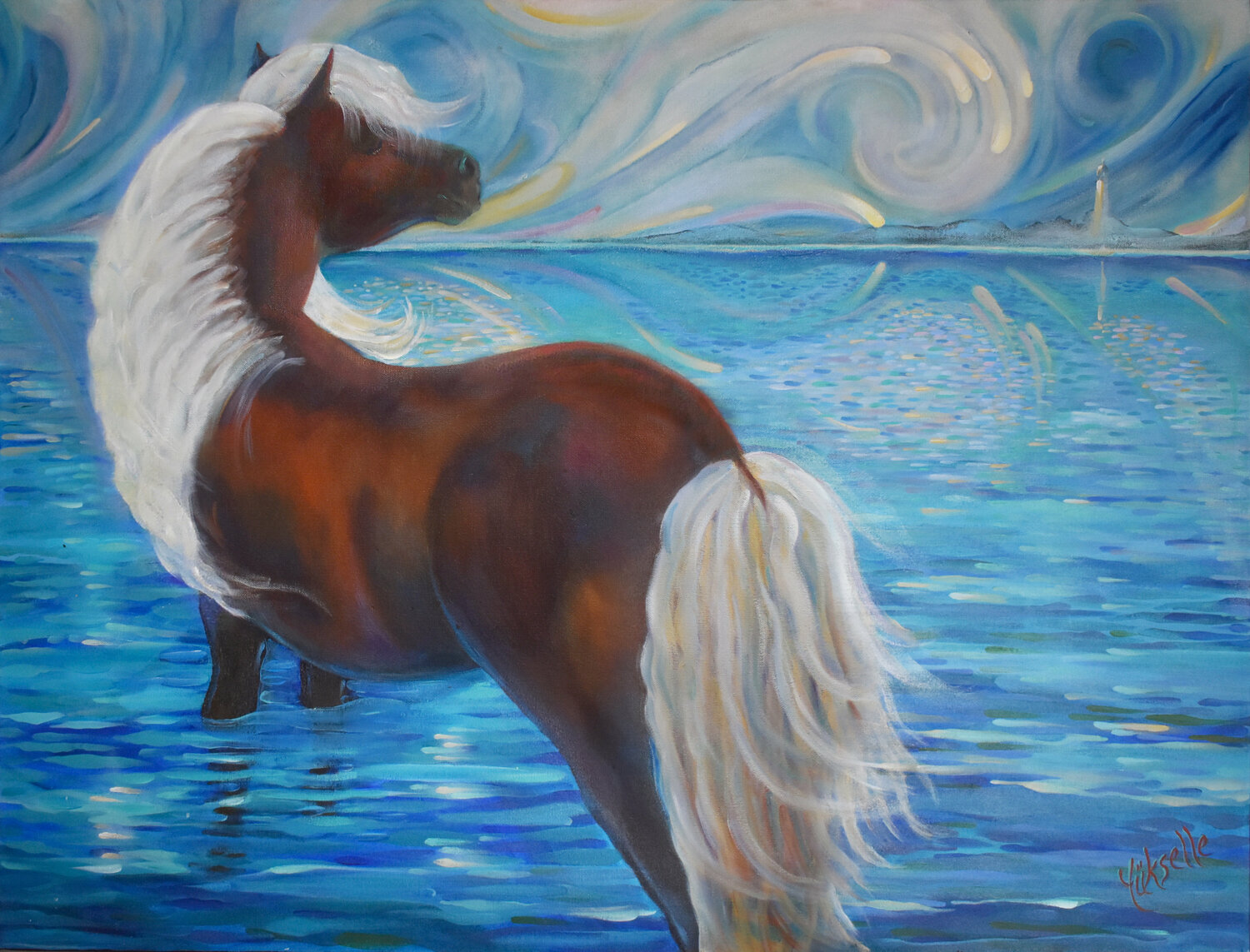 Dream Of The Miniature Horse Yüksel Hassan Original painting for sale