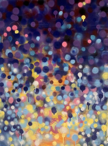 Abstract - "Fantasy'' - Spray paint Abstract - Bright abstraction - Expressive abstraction by Yaroslav Yasenev, Painting for Sale on Select