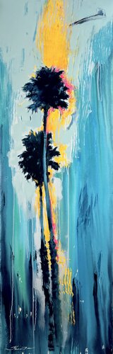 Winter palms by Yaroslav Yasenev, Painting for Sale on Select