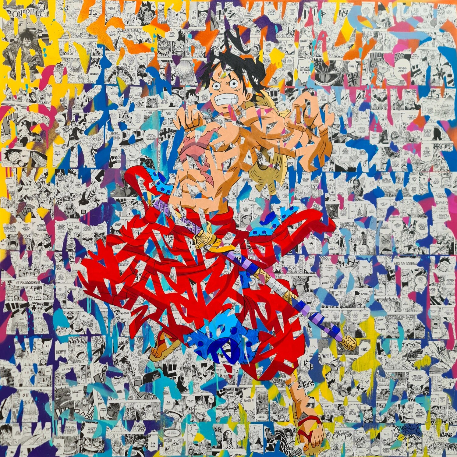 Luffy Yoann Bonneville (YBA) Originalgemälde zu verkaufen