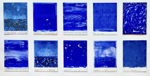Blau wie das Meer by Thomas Peter Kausel, Painting for Sale on Select