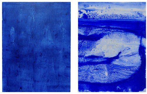 Ultramarinblau by Thomas Peter Kausel, Painting for Sale on Select