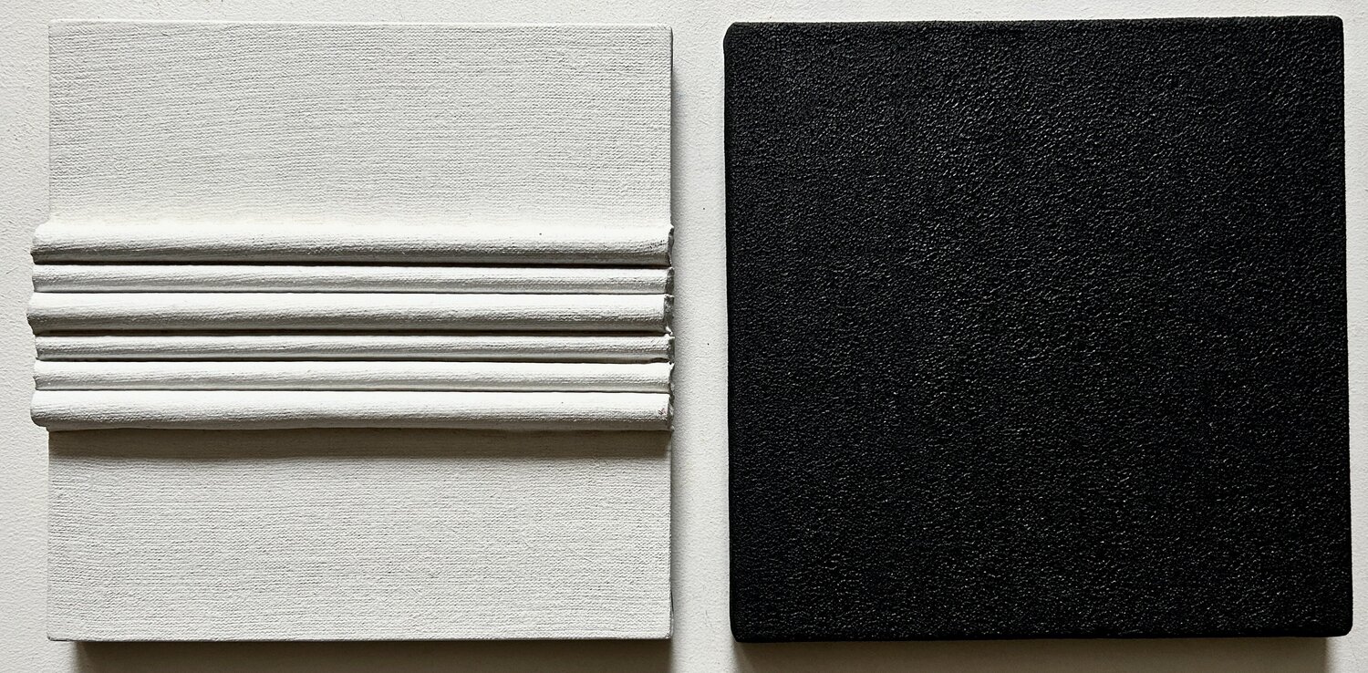 Abstrakte Malerei. Inspiration durch Pieero Manzoni. Thomas Peter Kausel Original painting for sale