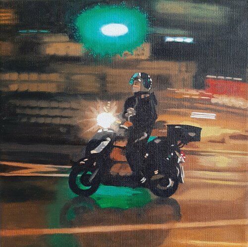 delivery by Ulla Kutter, Painting for Sale on Select