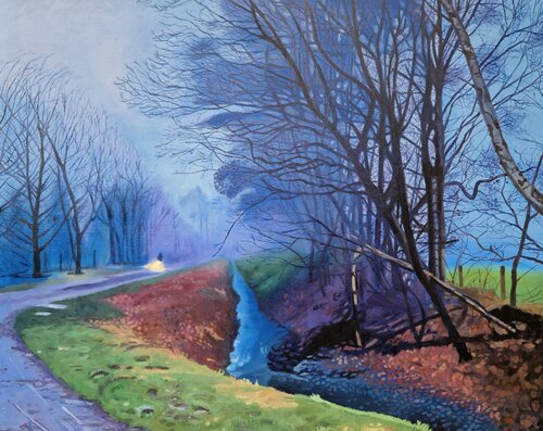 On the way home by Ulla Kutter, Painting for Sale on Select