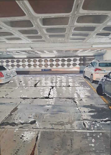 Parkhaus 1 by Ulla Kutter, Painting for Sale on Select