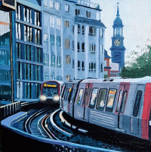 Michel und U3 by Ulla Kutter, Painting for Sale on Select