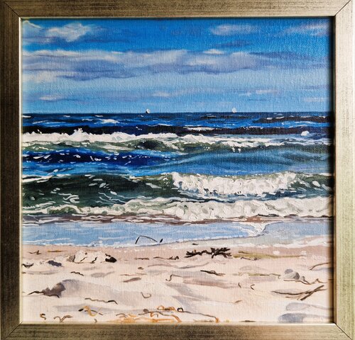 Strand und Meer by Ulla Kutter, Painting for Sale on Select
