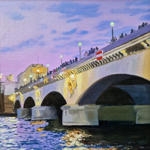Le pont d' Léna by Ulla Kutter, Painting for Sale on Select
