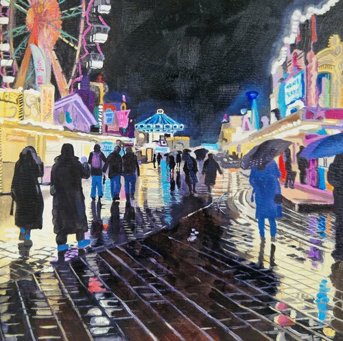 Fun Fair 4 by Ulla Kutter, Painting for Sale on Select