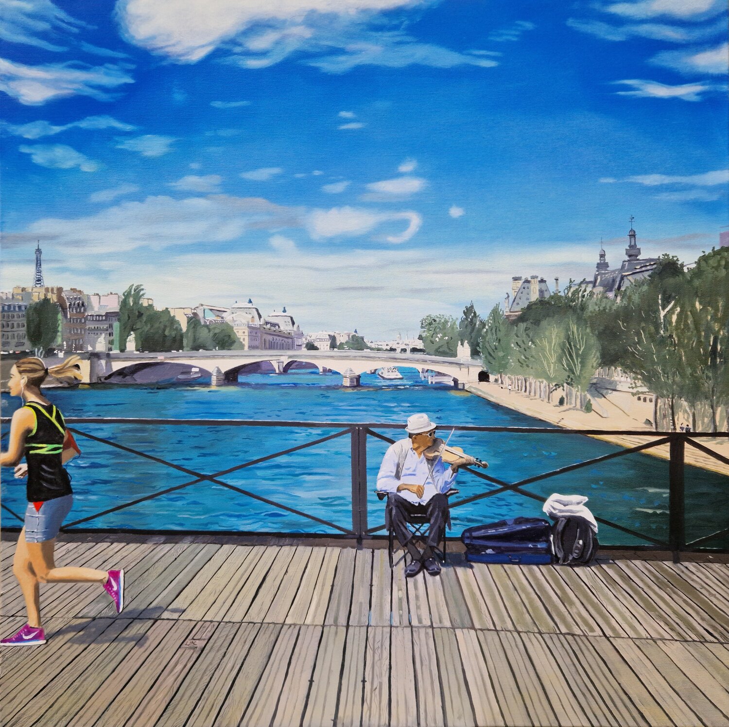 Pont des arts Ulla Kutter Original painting for sale