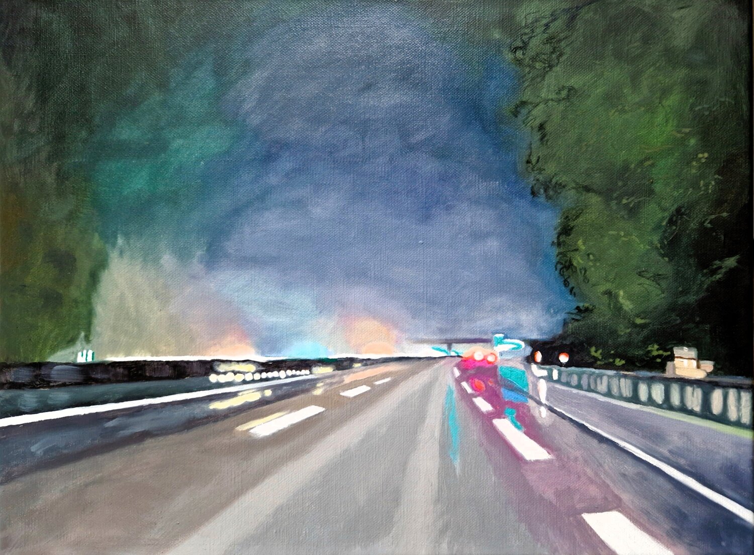 Autobahn 2 Ulla Kutter Original painting for sale