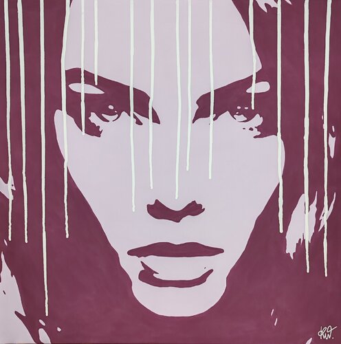 Am I beautiful? - Purple version by Kevin Wilczewski, Painting for Sale on Select