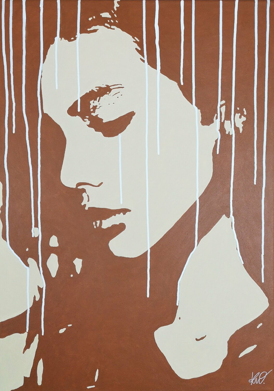 Thinking of you Kevin Wilczewski Original painting for sale