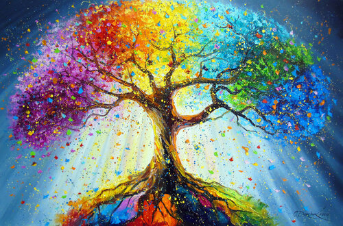 Roots of Love by Olha Darchuk, Painting for Sale on Select