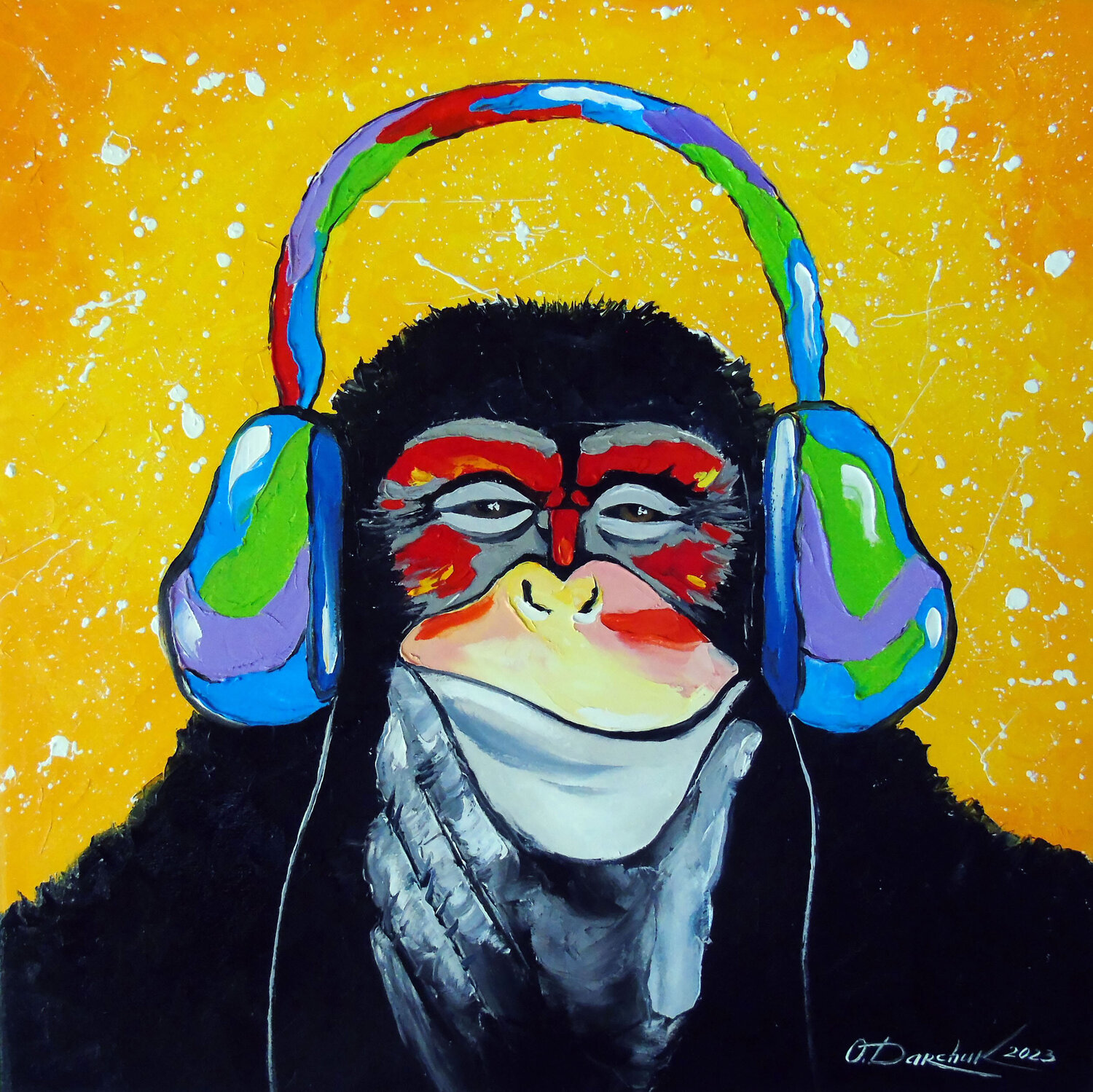 Music lover Olha Darchuk Original painting for sale
