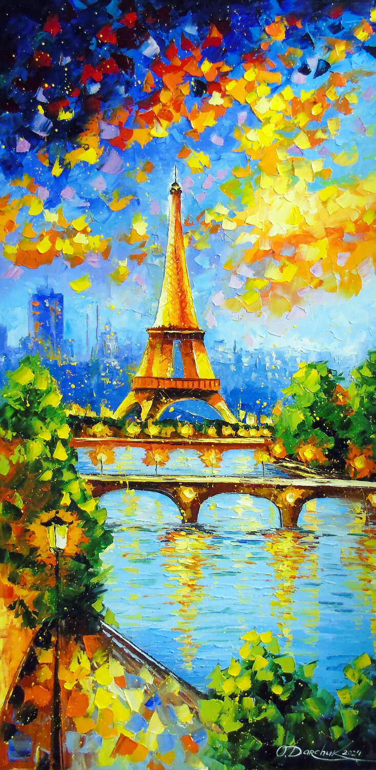 Paris, Paris - love Olha Darchuk Original painting for sale