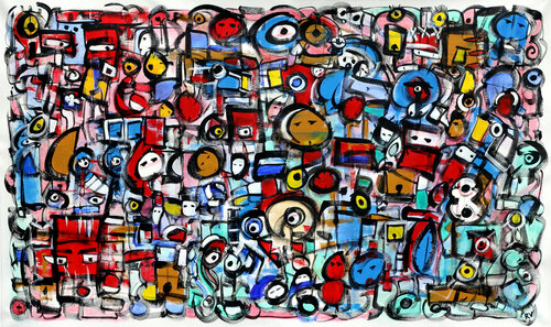 Pandemico III by Riccardo Vitiello, Painting for Sale on Select