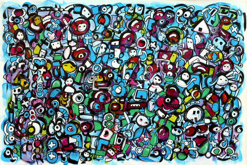 1001 looks by Riccardo Vitiello, Painting for Sale on Select