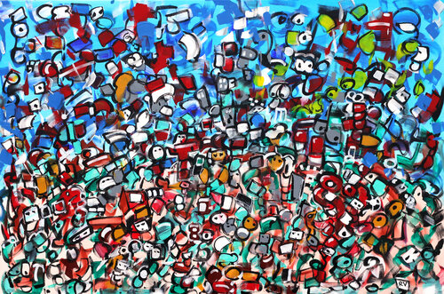 See you on the hill by Riccardo Vitiello, Painting for Sale on Select