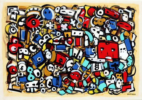 Fitting pieces by Riccardo Vitiello, Painting for Sale on Select