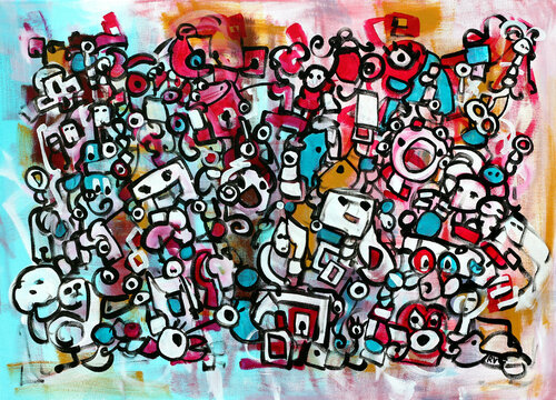 Inside DNA by Riccardo Vitiello, Painting for Sale on Select
