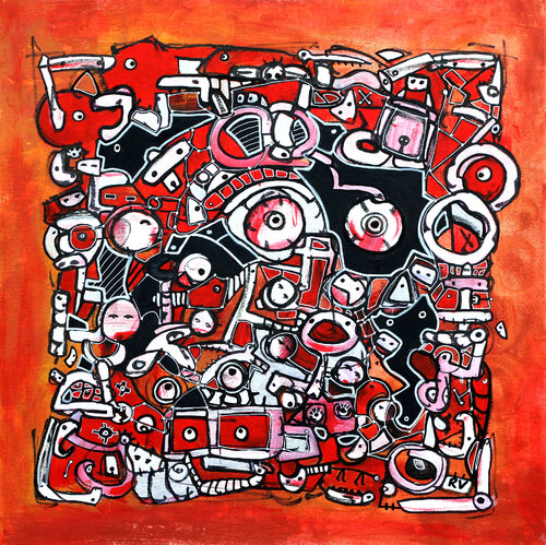 Bone boxe by Riccardo Vitiello, Painting for Sale on Select