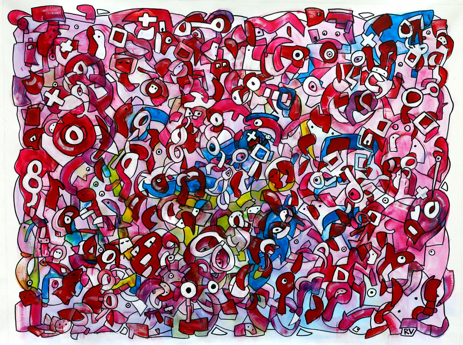 Words are butterflies Riccardo Vitiello Original painting for sale