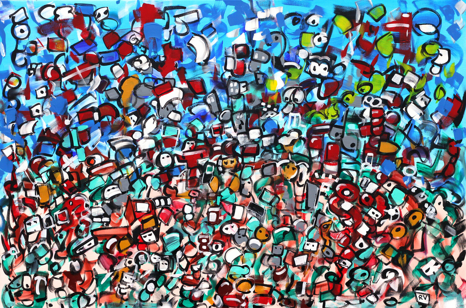 See you on the hill Riccardo Vitiello Original painting for sale