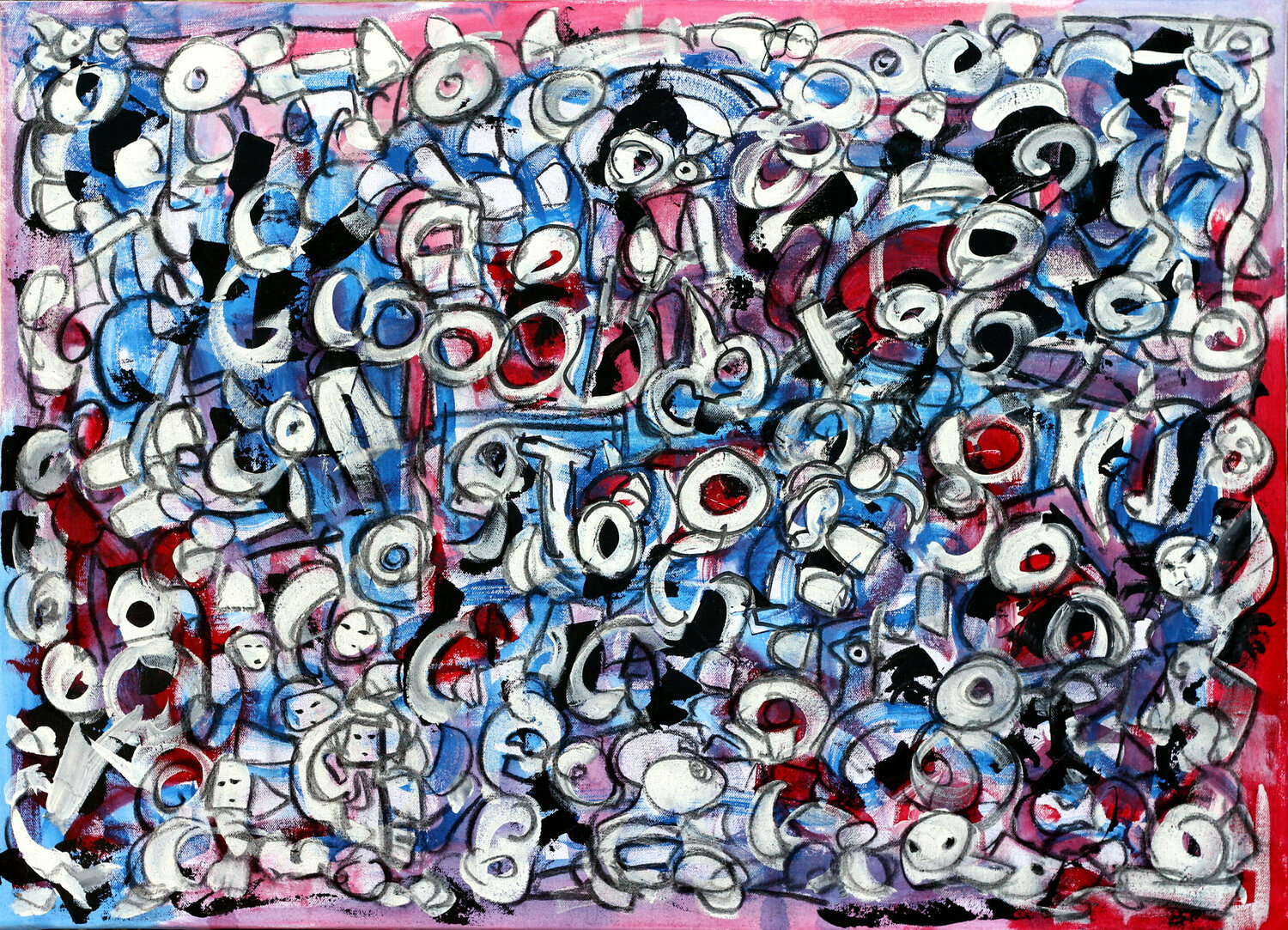 The celebration in the main canal Riccardo Vitiello Original painting for sale