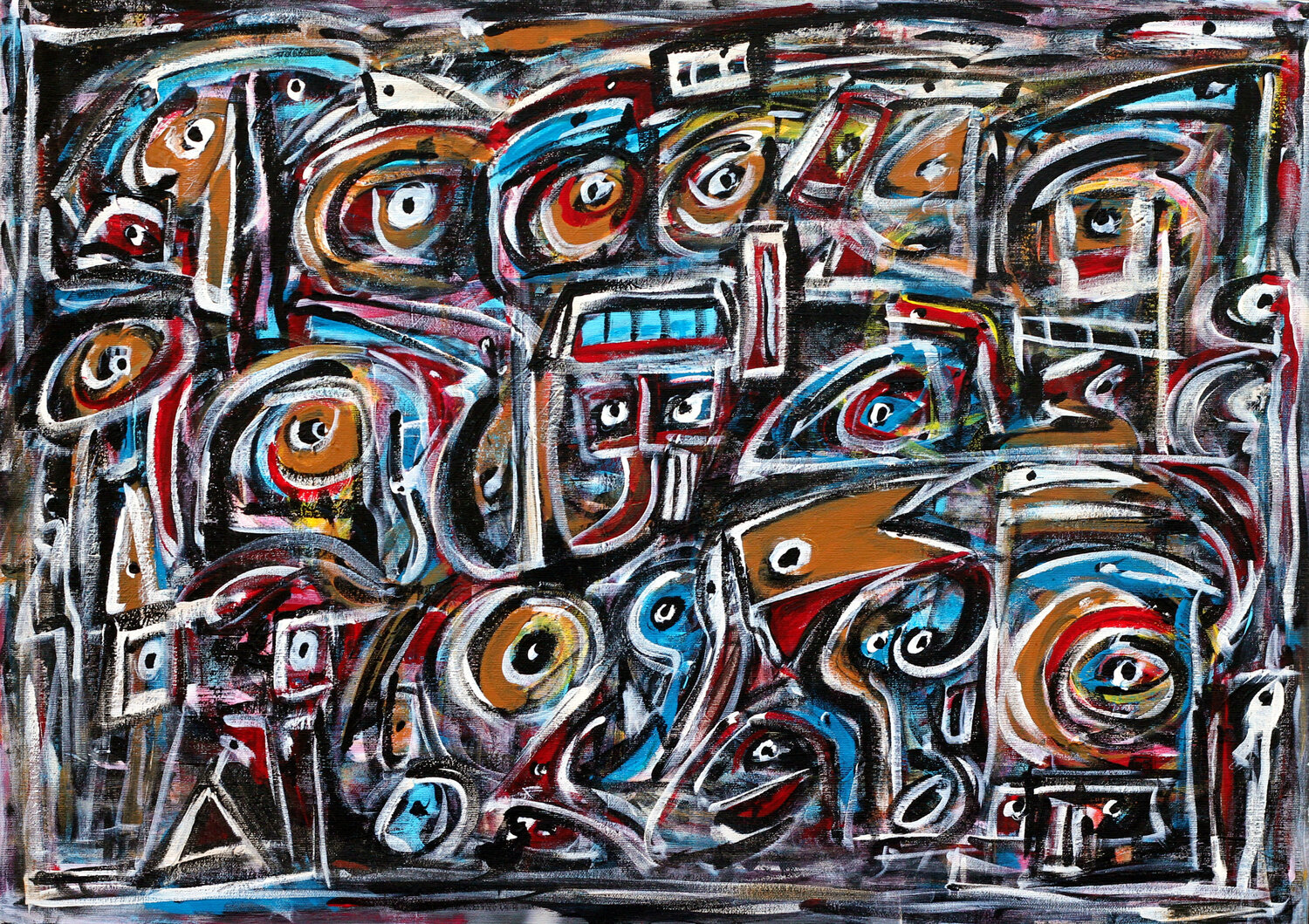 A look from within Riccardo Vitiello Original painting for sale