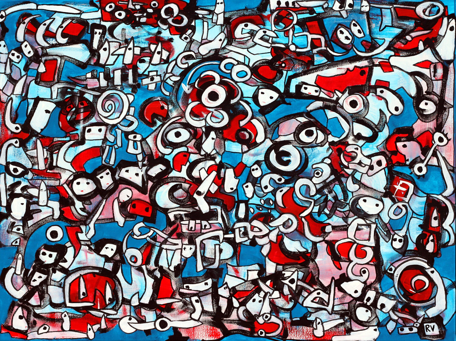 Mars redemption Riccardo Vitiello Original painting for sale