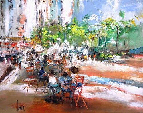 Terrasse lounge by Thierry Landon, Painting for Sale on Select