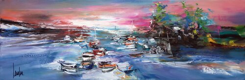 Modulations et fréquences by Thierry Landon, Painting for Sale on Select