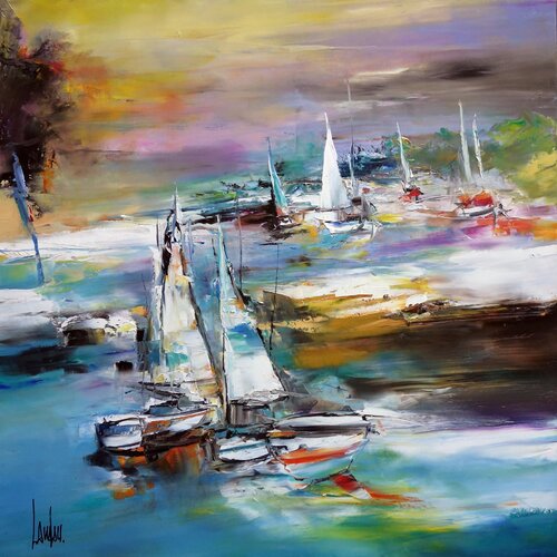 Citation d'été by Thierry Landon, Painting for Sale on Select