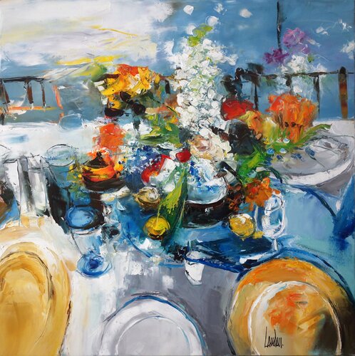 Signature by Thierry Landon, Painting for Sale on Select