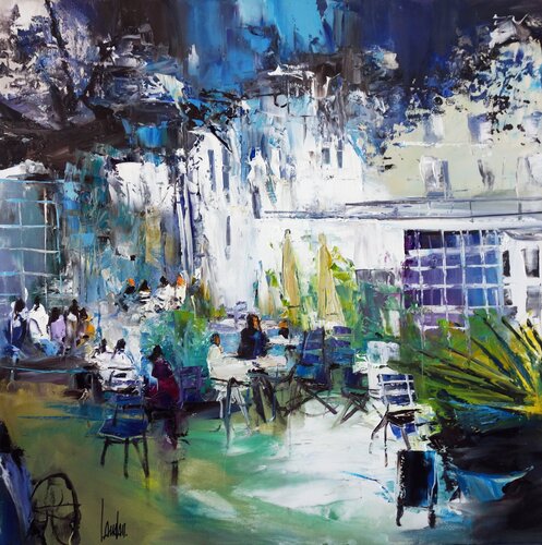 Le Rose Bakery - Paris 9ème by Thierry Landon, Painting for Sale on Select