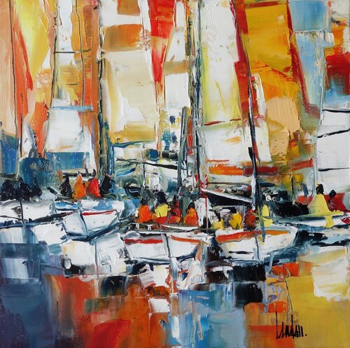 1-2-3 PARTEZ by Thierry Landon, Painting for Sale on Select