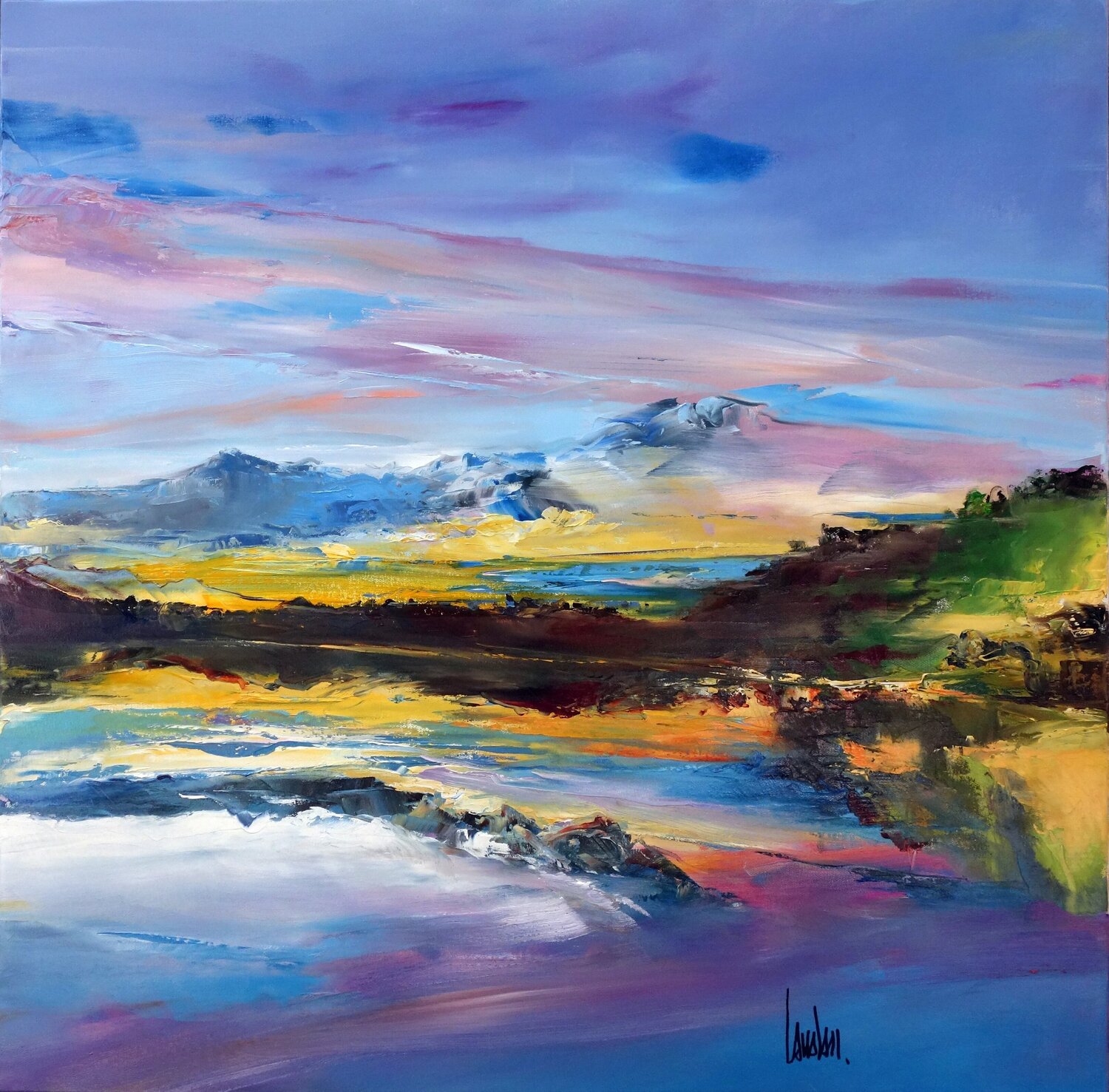"Itinérance' Thierry Landon Original painting for sale