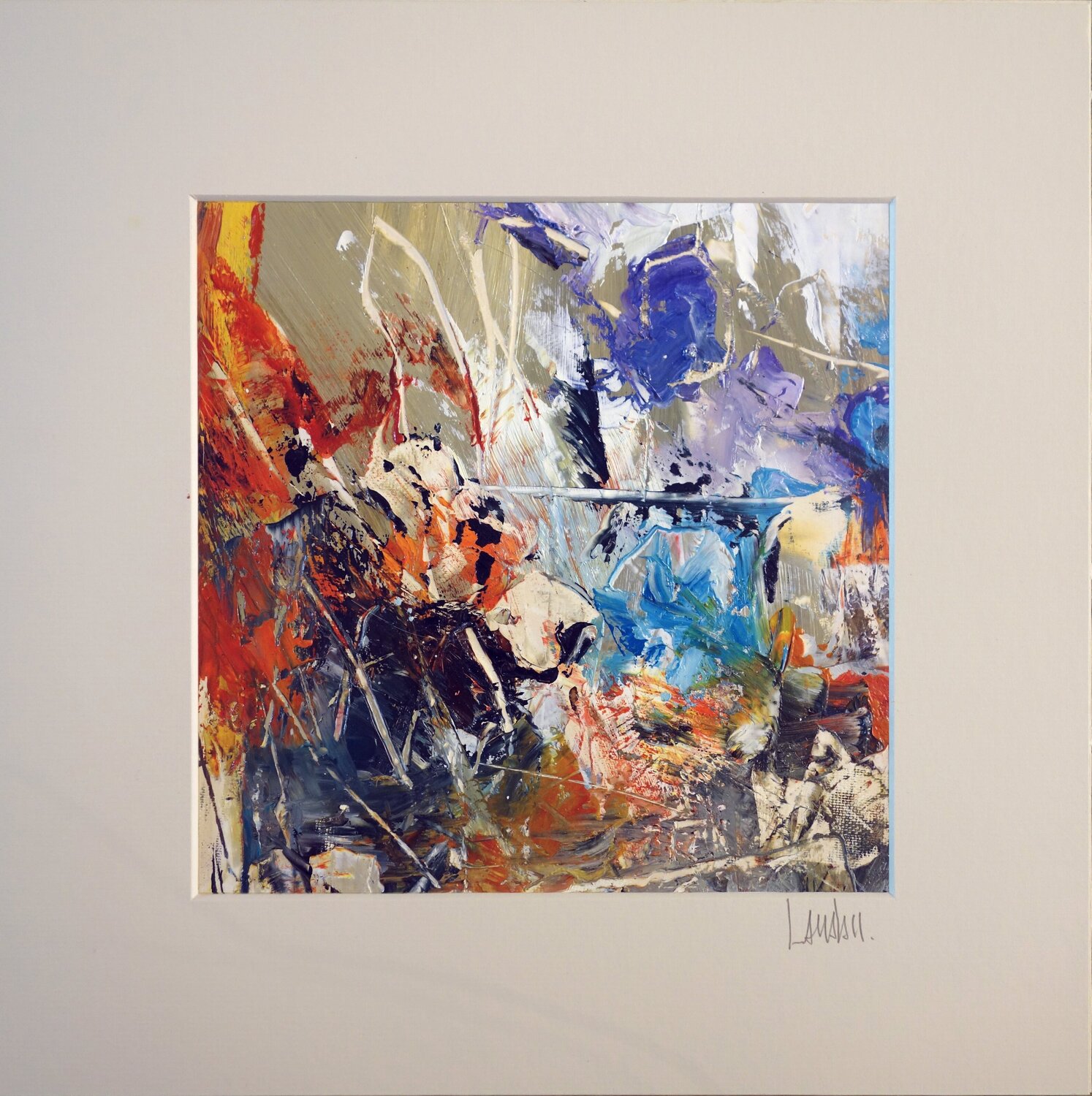 Farandole Thierry Landon Original painting for sale
